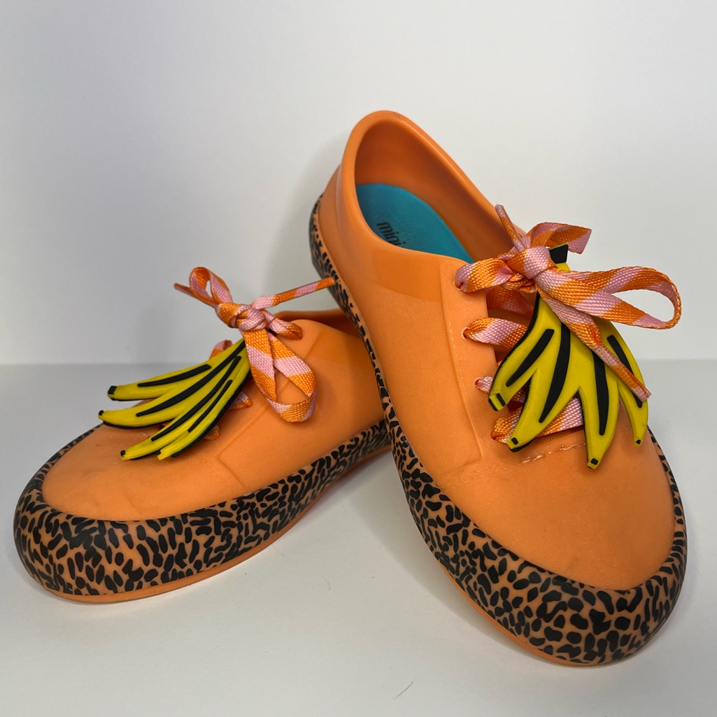 Mini Melissa X Fabula Banana Shoes Sz 12
